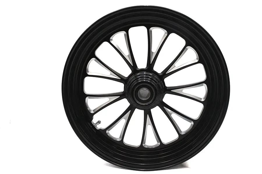 Ultima 37-670 Manhattan Front Wheel - 16 Inch x 3.5 Inch Black Cut by Ultima