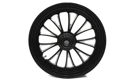 Ultima 37-670 Manhattan Front Wheel - 16 Inch x 3.5 Inch Black Cut by Ultima
