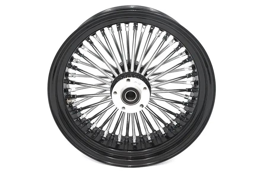 Ultima 37-539 16 Inch x 5.5 Inch King Spoke Rear Wheel Black/Chrome for 1 Inch Axle and 2000-up Brake Disc by Ultima
