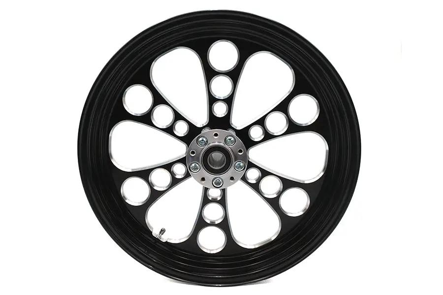 Ultima 37-648 Kool Kat Front Wheel - 18 Inch x 3.5 Inch Black Cut for 1 Inch Axle and 2000-up Brake Disc by Ultima