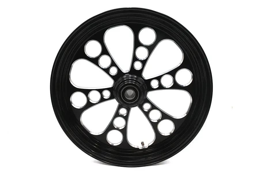 Ultima 37-648 Kool Kat Front Wheel - 18 Inch x 3.5 Inch Black Cut for 1 Inch Axle and 2000-up Brake Disc by Ultima