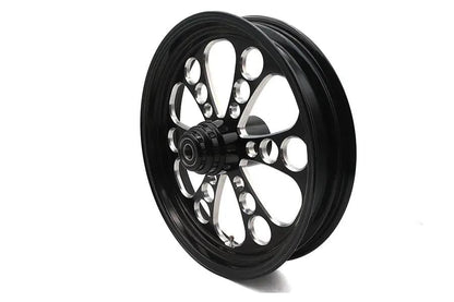 Ultima 37-648 Kool Kat Front Wheel - 18 Inch x 3.5 Inch Black Cut for 1 Inch Axle and 2000-up Brake Disc by Ultima