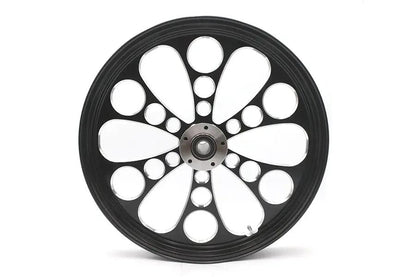 Ultima 37-645 Kool Kat Front Wheel - 21 Inch x 2.15 Inch Black Cut for 1 Inch Axle and 2000-Up Brake Disc by Ultima