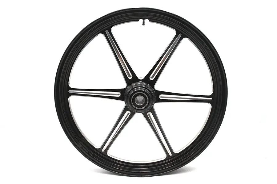 Ultima 37-930 21 inch x 2.15 inch Revolver Front Wheel Black Cut by Ultima