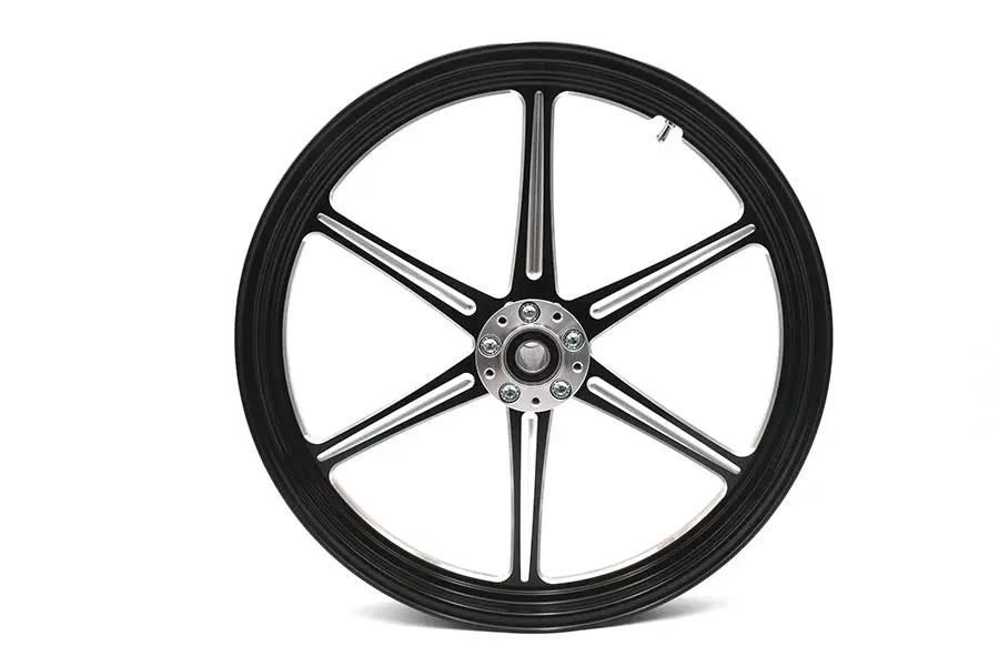 Ultima 37-930 21 inch x 2.15 inch Revolver Front Wheel Black Cut by Ultima