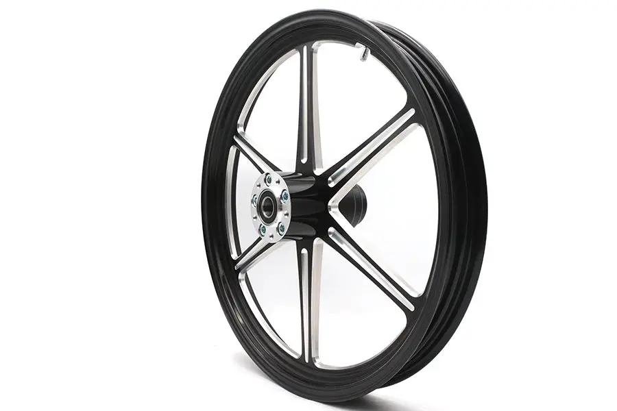 Ultima 37-930 21 inch x 2.15 inch Revolver Front Wheel Black Cut by Ultima