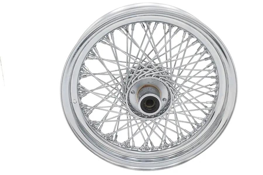 Ultima 16 inch x 3.0 inch Chrome Front Spoke Wheel for Harley Davidson FX Series by Ultima