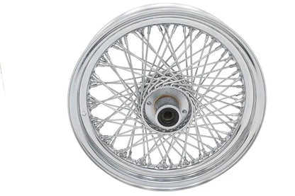 Ultima 16 inch x 3.0 inch Chrome Front Spoke Wheel for Harley Davidson FX Series by Ultima