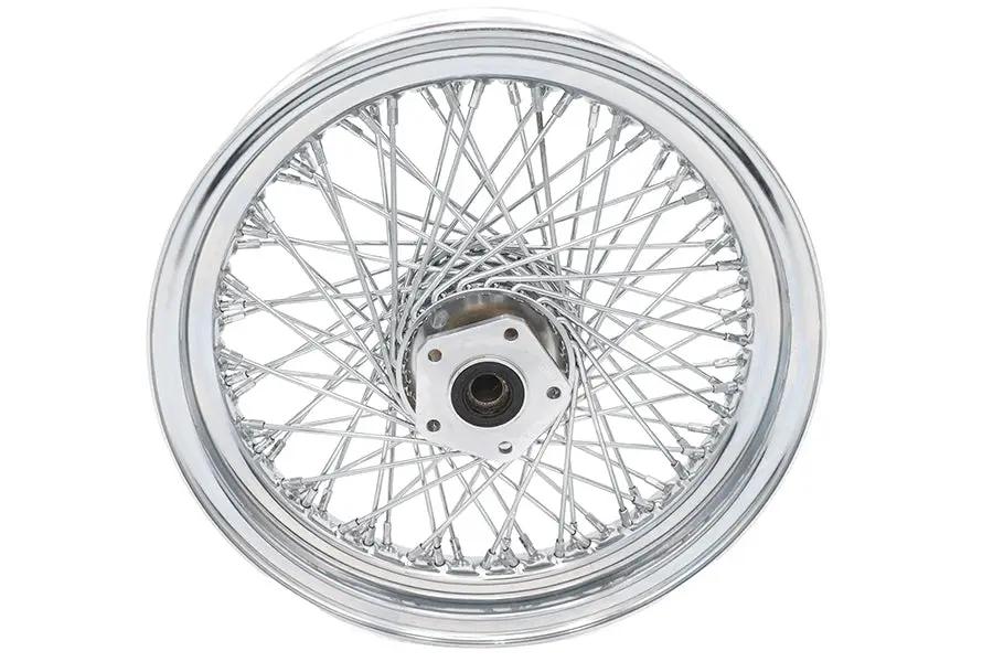 Ultima 16 inch x 3.0 inch Chrome Front Spoke Wheel for Harley Davidson FX Series by Ultima