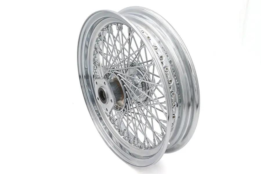 Ultima 16 inch x 3.0 inch Chrome Front Spoke Wheel for Harley Davidson FX Series by Ultima
