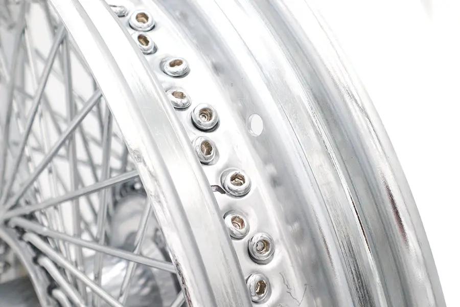 Ultima 16 inch x 3.0 inch Chrome Front Spoke Wheel for Harley Davidson FX Series by Ultima