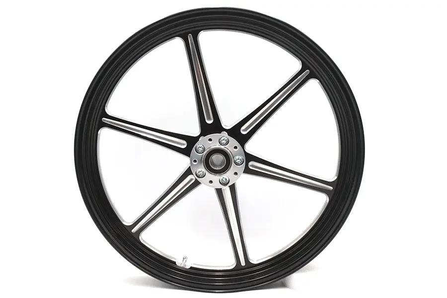 Ultima 37-931 21 Inch x 2.15 Inch Revolver Front Wheel in Black Cut Finish by Ultima