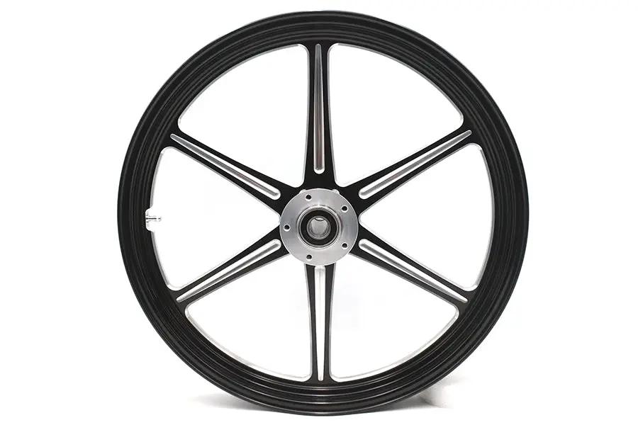 Ultima 37-931 21 Inch x 2.15 Inch Revolver Front Wheel in Black Cut Finish by Ultima