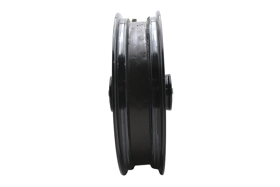 Ultima 37-537 16-Inch x 3.5-Inch King Spoke Front Wheel, Black and Chrome