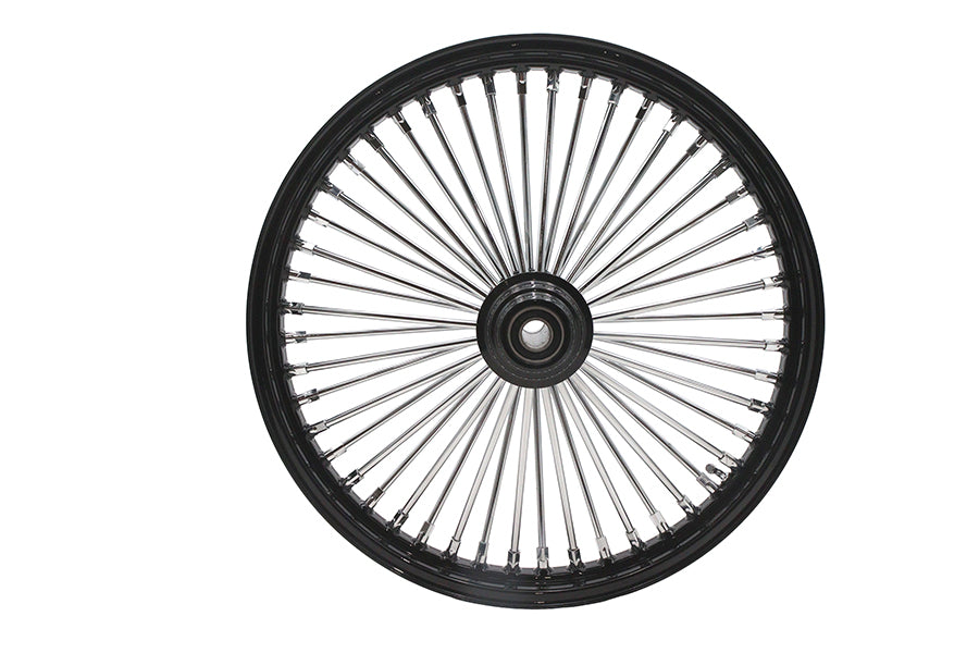 Ultima 37-534 21-Inch x 2.15-Inch King Spoke Front Wheel, Black and Chrome