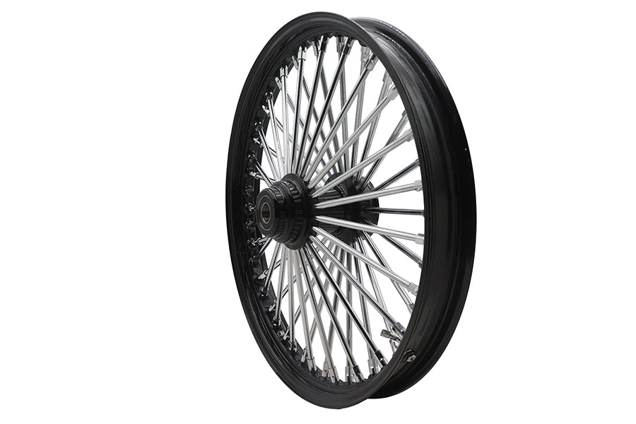 Ultima 37-534 21-Inch x 2.15-Inch King Spoke Front Wheel, Black and Chrome