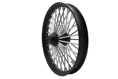Ultima 37-534 21-Inch x 2.15-Inch King Spoke Front Wheel, Black and Chrome