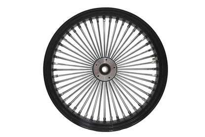 Ultima 37-543 21-Inch x 3.5-Inch King Spoke Front Wheel, Black and Chrome