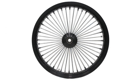Ultima 37-541 26-Inch x 3.5-Inch King Spoke Front Wheel, Black/Chrome