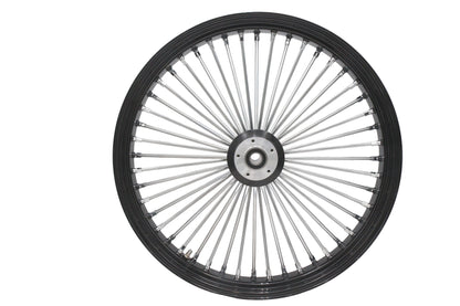 Ultima 37-541 26-Inch x 3.5-Inch King Spoke Front Wheel, Black/Chrome