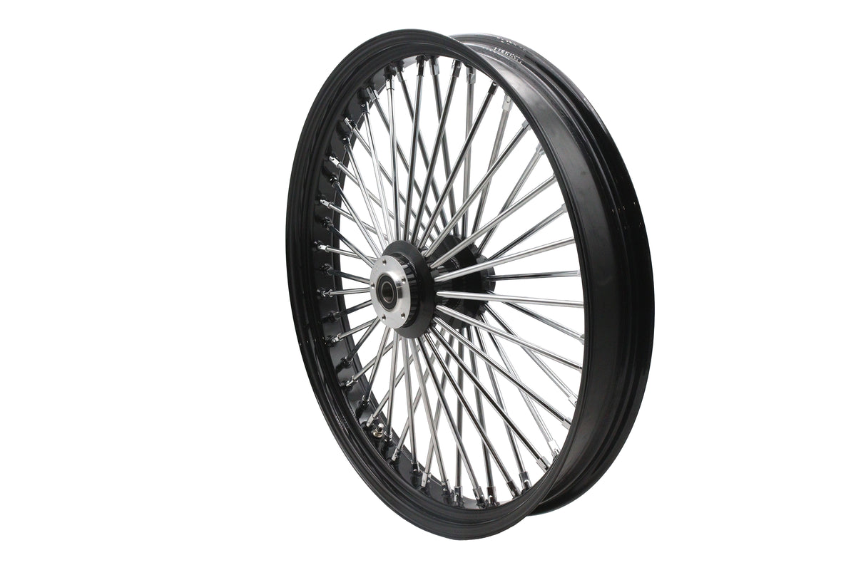 Ultima 37-541 26-Inch x 3.5-Inch King Spoke Front Wheel, Black/Chrome