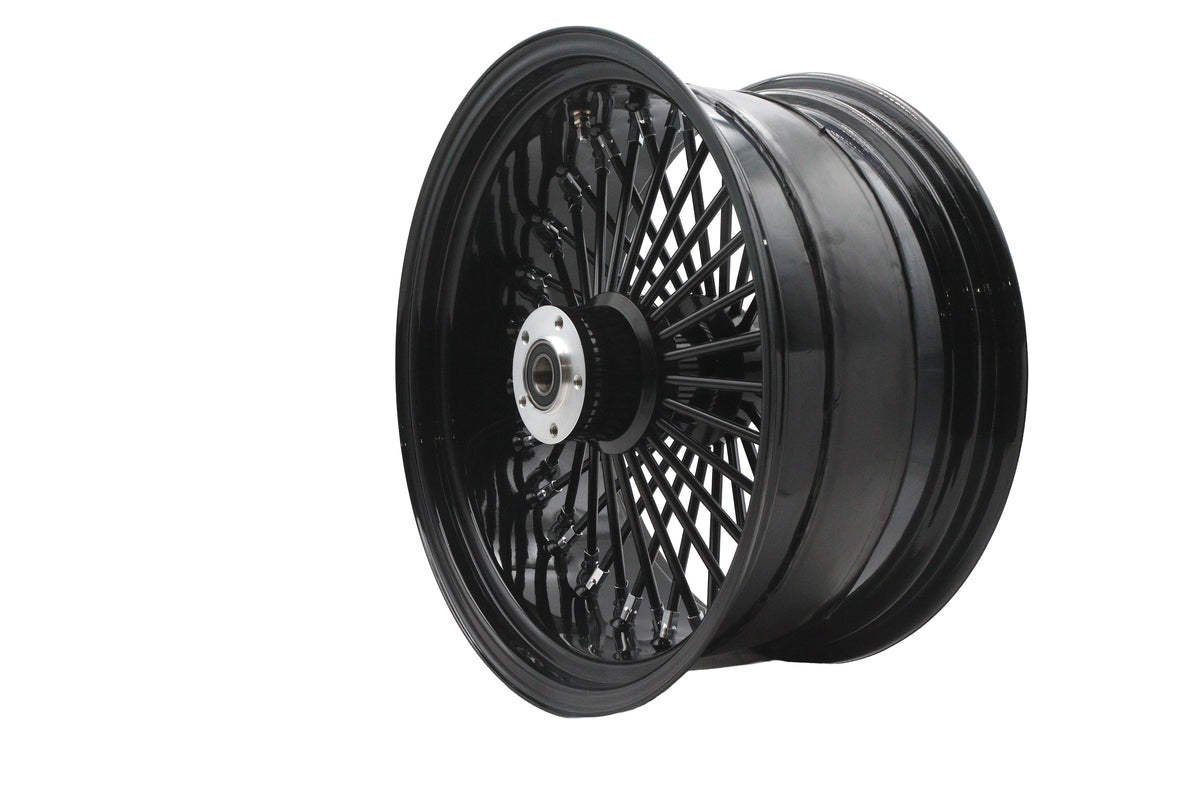 Ultima 37-730 18-Inch King Spoke Rear Wheel Assembly, 8.5-Inch Black Rim