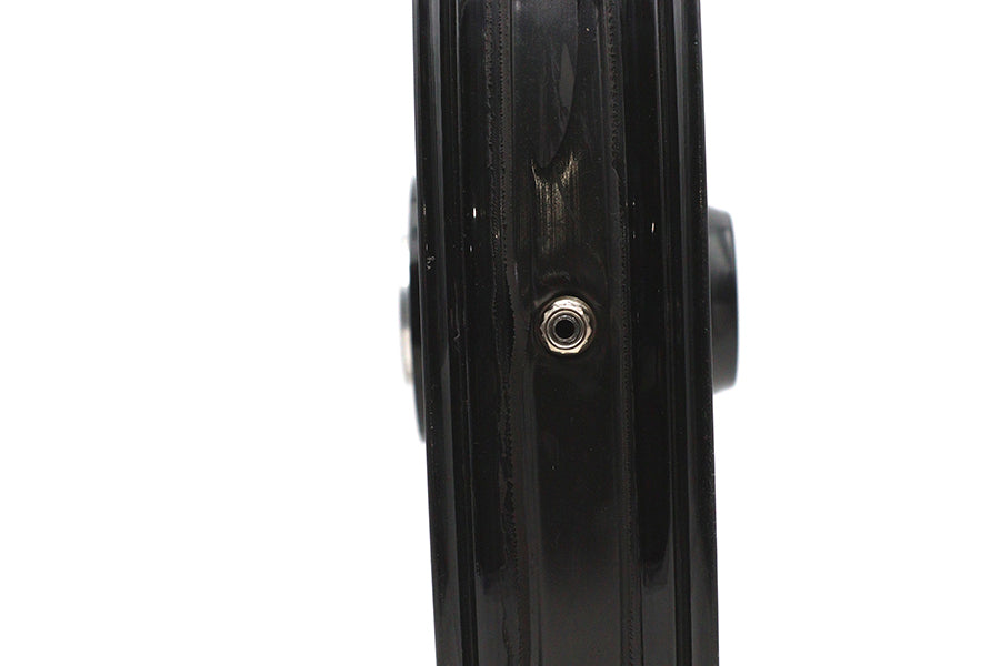 Ultima 21 x 2.15 Inch King Spoke Narrow Glide Front Wheel, Black and Chrome, Part 37-563