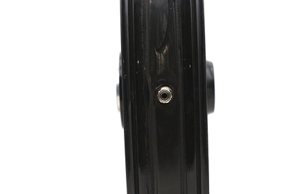 Ultima 21 x 2.15 Inch King Spoke Narrow Glide Front Wheel, Black and Chrome, Part 37-563