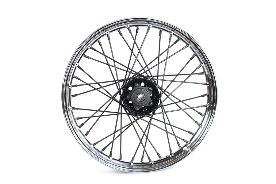 V-Twin 18 Inch x 2.25 Inch Replica F-H Trog Style Star Hub Wheel for Harley Davidson EL Models by V-Twin