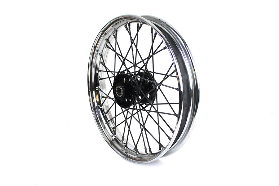 V-Twin 18 Inch x 2.25 Inch Replica F-H Trog Style Star Hub Wheel for Harley Davidson EL Models by V-Twin