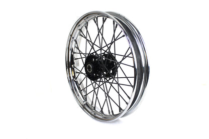 V-Twin 18 Inch x 2.25 Inch Replica F-H Trog Style Star Hub Wheel for Harley Davidson EL Models by V-Twin