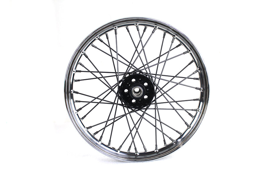 V-Twin 18 Inch x 2.25 Inch Replica F-H Trog Style Star Hub Wheel for Harley Davidson EL Models by V-Twin