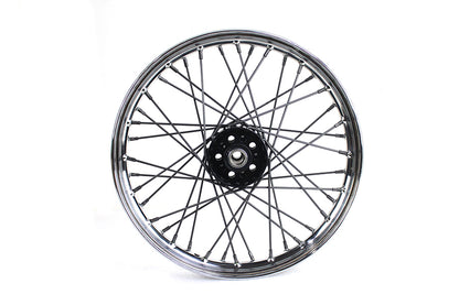 V-Twin 18 Inch x 2.25 Inch Replica F-H Trog Style Star Hub Wheel for Harley Davidson EL Models by V-Twin
