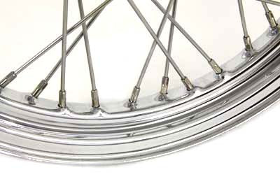 V-Twin 19 Inch x 2.50 Inch Replica Front Spoke Wheel for Harley Davidson FXD by V-Twin