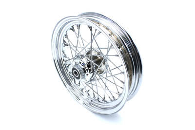 V-Twin 64413 16 x 3.00-Inch Replica Front Spoke Wheel for Harley-Davidson FLST