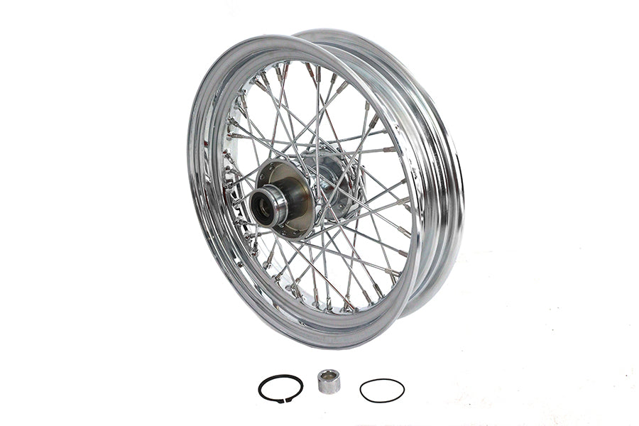 V-Twin 16 Inch x 3.00 Inch Replica Front Spoke Wheel for Harley Davidson FLST by V-Twin