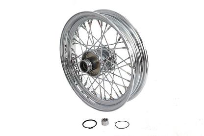 V-Twin 16 Inch x 3.00 Inch Replica Front Spoke Wheel for Harley Davidson FLST by V-Twin