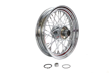 V-Twin 16 Inch x 3.00 Inch Replica Front Spoke Wheel for Harley Davidson FLST by V-Twin
