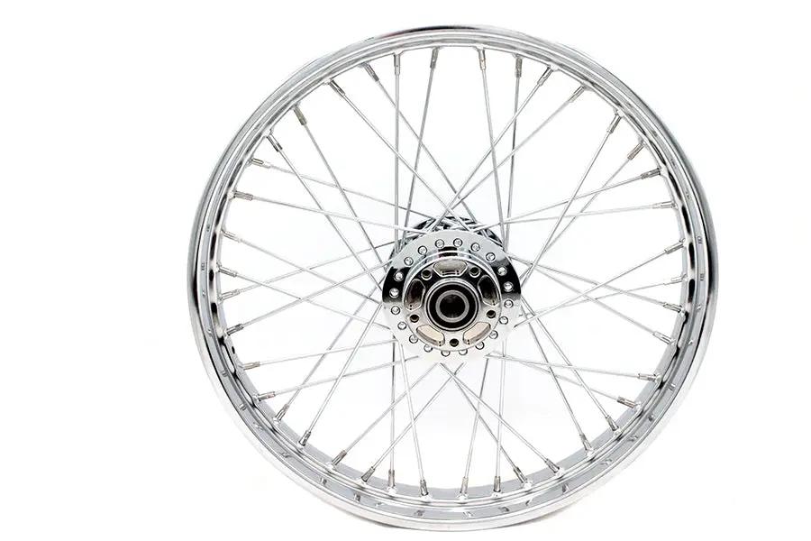 V-Twin 21 Inch x 2.15 Inch Replica Front Spoke Wheel for Harley Davidson FXD by V-Twin
