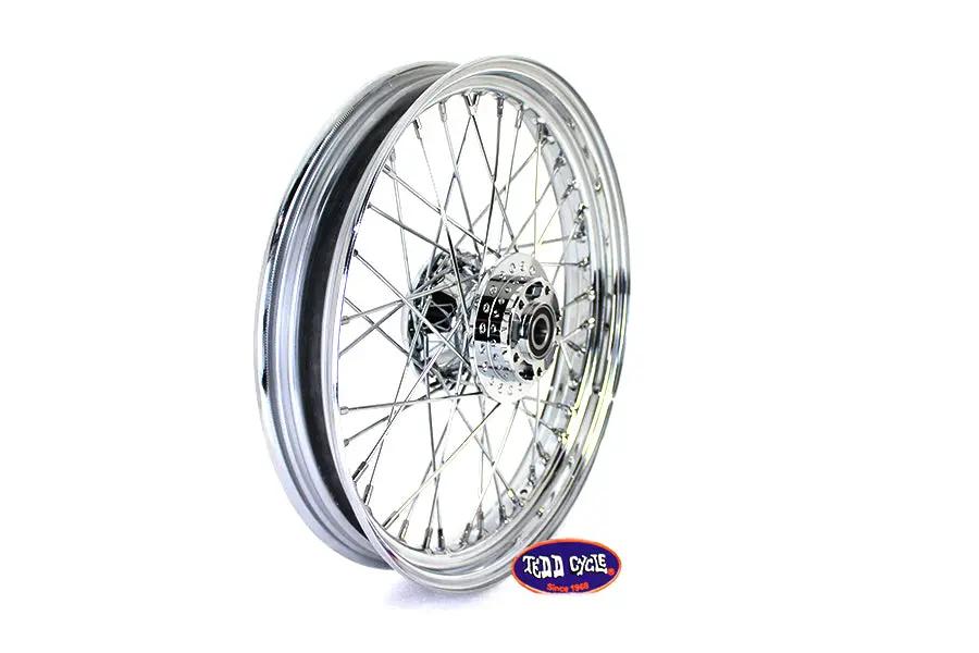 V-Twin 19 Inch x 2.50 Inch Replica Front Spoke Wheel for Harley Davidson FXD by V-Twin