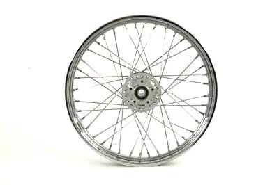 V-Twin 21 Inch x 2.15 Inch Rolled Edge Chrome Front Spoke Wheel for Harley Davidson XL by V-Twin