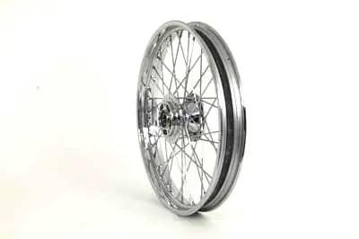 V-Twin 21 Inch x 2.15 Inch Rolled Edge Chrome Front Spoke Wheel for Harley Davidson XL by V-Twin