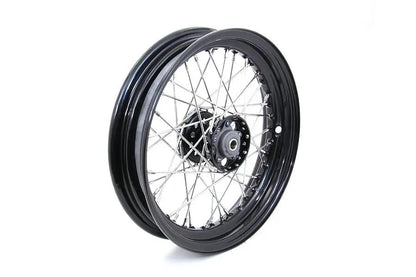 V-Twin 16 inch x 3.00 inch Front or Rear Spoke Wheel with Star Side Valve Hole for Harley Davidson EL, UL, and WL Models by V-Twin