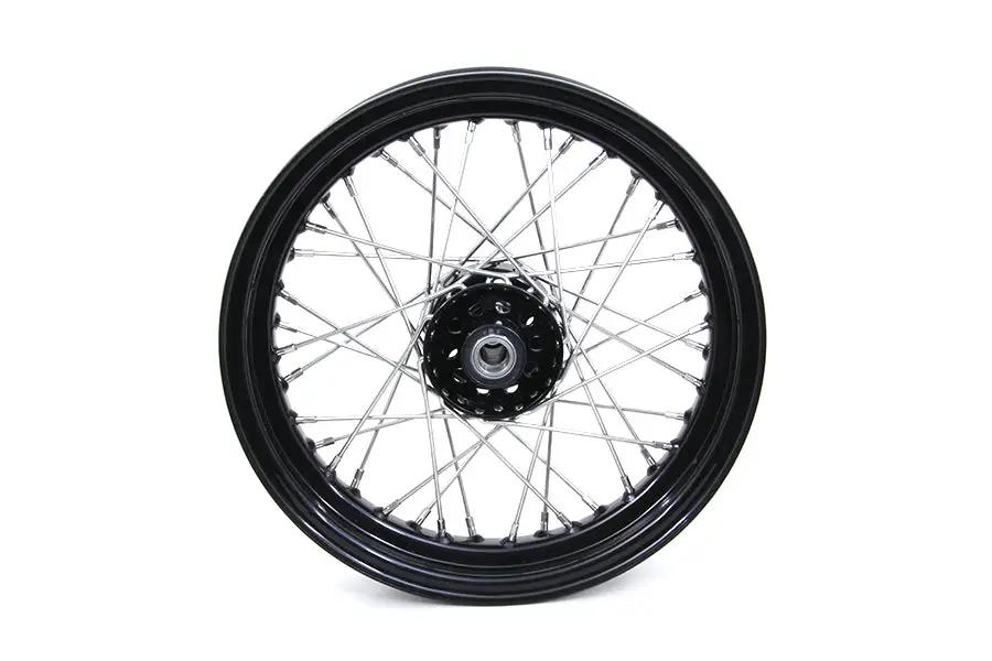 V-Twin 16 inch x 3.00 inch Front or Rear Spoke Wheel with Star Side Valve Hole for Harley Davidson EL, UL, and WL Models by V-Twin