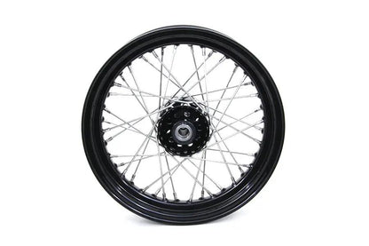 V-Twin 16 inch x 3.00 inch Front or Rear Spoke Wheel with Star Side Valve Hole for Harley Davidson EL, UL, and WL Models by V-Twin