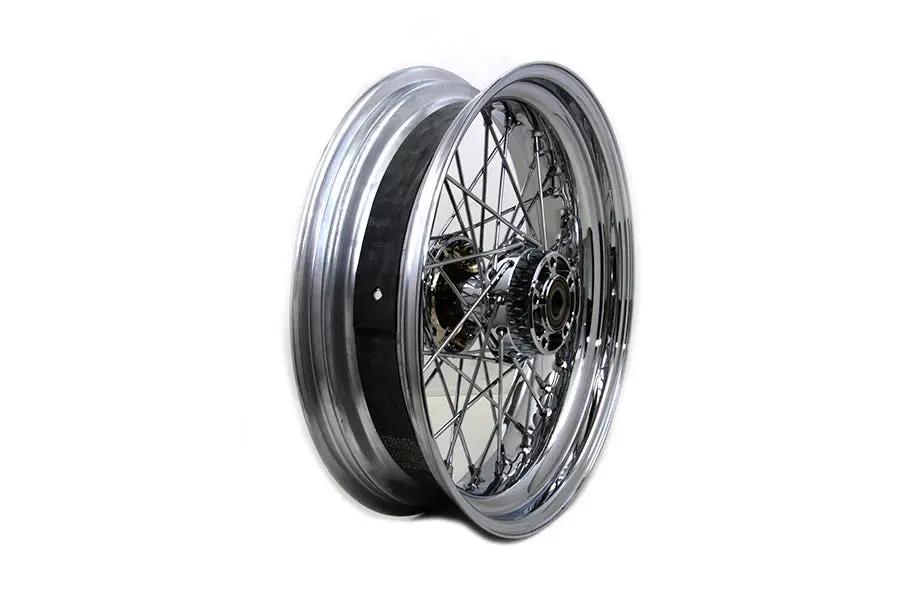 V-Twin 17 inch x 4.50 inch Rear Wheel Chrome for Harley Davidson FXD (2012-2017) by V-Twin