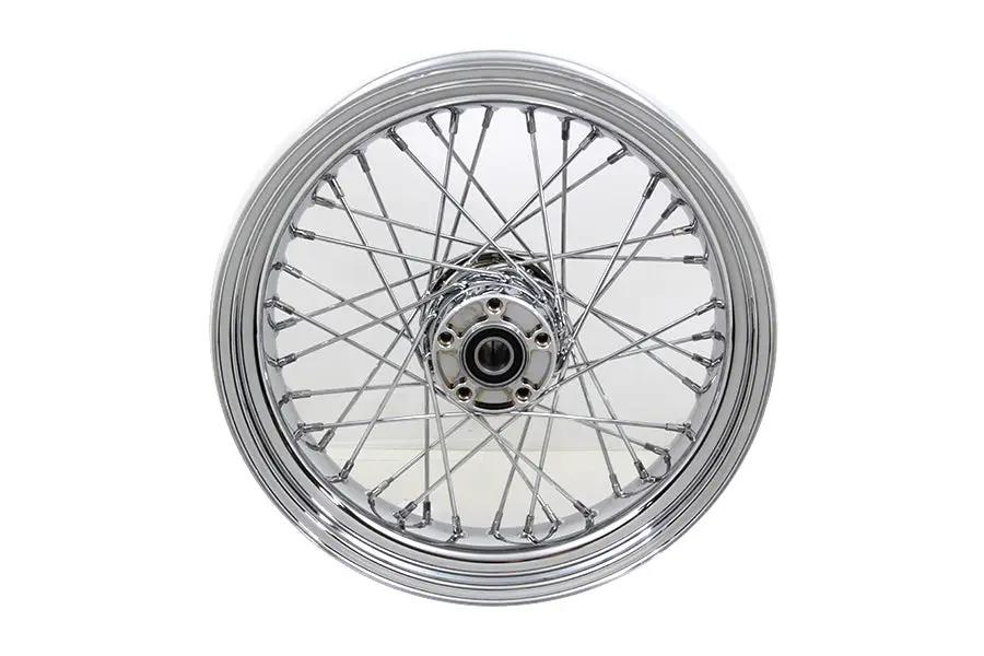 V-Twin 17 inch x 4.50 inch Rear Wheel Chrome for Harley Davidson FXD (2012-2017) by V-Twin