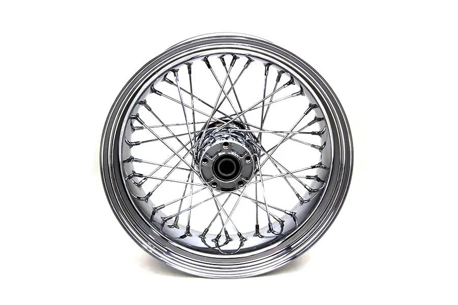 V-Twin 17 inch x 6.00 inch Rear Spoke Wheel for Harley Davidson FXST Models by V-Twin