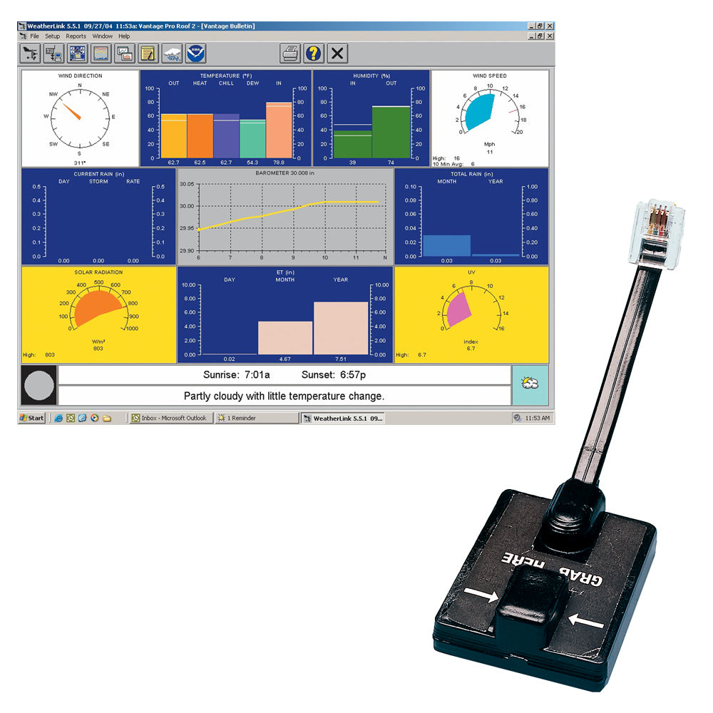 Davis Instruments WeatherLink Windows Serial Port Data Logger for Vantage Vue & Pro2 Series