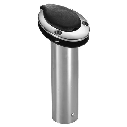 Attwood Marine Standard Series Stainless Steel Flush Mount Rod Holder - 15 Inch with Black Insert